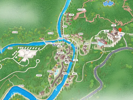陵水结合景区手绘地图智慧导览和720全景技术，可以让景区更加“动”起来，为游客提供更加身临其境的导览体验。